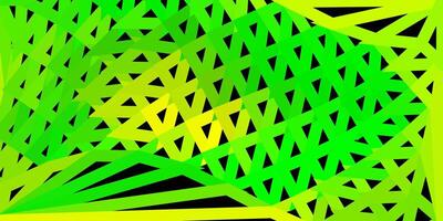 lumière vert, Jaune polygonal Contexte. vecteur