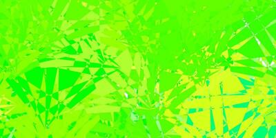 lumière vert, Jaune modèle avec Triangle formes. vecteur