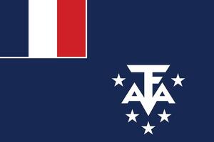 drapeau de le administrateur de le français du sud et antarctique terres vecteur