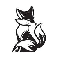 Renard logo silhouette conception, art, Icônes, et graphique vecteur