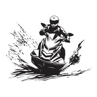 jet ski illustration, art, Icônes, et graphique vecteur