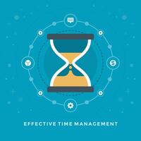 plat conception affaires illustration efficace temps la gestion vecteur