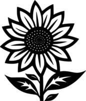 fleur - minimaliste et plat logo - illustration vecteur