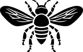 abeille - minimaliste et plat logo - illustration vecteur