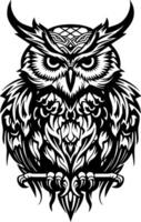 hibou - haute qualité logo - illustration idéal pour T-shirt graphique vecteur