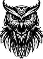 hibou - haute qualité logo - illustration idéal pour T-shirt graphique vecteur