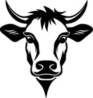 vache - minimaliste et plat logo - illustration vecteur