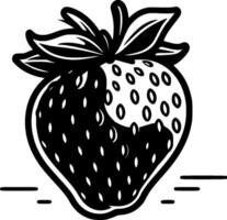fraise - minimaliste et plat logo - illustration vecteur