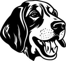 beagle, minimaliste et Facile silhouette - illustration vecteur