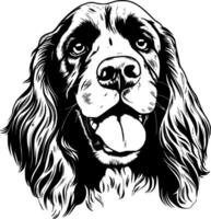 cocker épagneul - haute qualité logo - illustration idéal pour T-shirt graphique vecteur