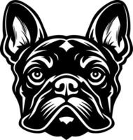 français bouledogue - minimaliste et plat logo - illustration vecteur