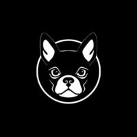 Boston terrier, minimaliste et Facile silhouette - illustration vecteur