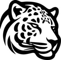 léopard, noir et blanc illustration vecteur