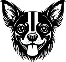 chihuahua - minimaliste et plat logo - illustration vecteur