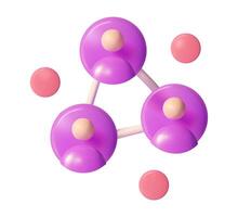 travail en équipe et réseau 3d icône. silhouette de gens dans cercles connecté par lignes. affaires les communications et collaboration. vecteur