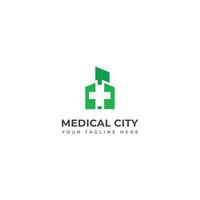 médical ville logo conception modèle. vecteur