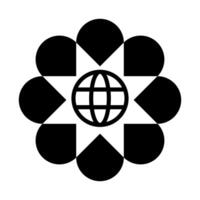 aller à la toile symbole icône, globe logo vecteur
