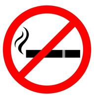 interdisant fumeur signe vecteur