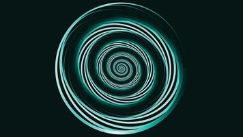 abstrait spirale rond à pois vortex style logo Contexte. dans foncé vert.. vecteur
