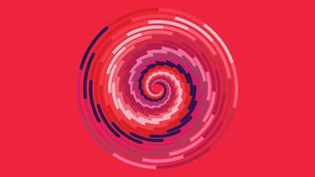 abstrait rond vortex style filage urgence rouge Couleur contraste Contexte. vecteur