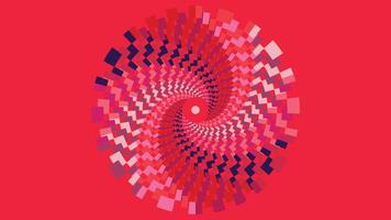 abstrait rond vortex style filage urgence rouge Couleur contraste Contexte. vecteur