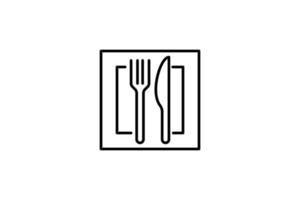 vecteur de conception de modèle de logo alimentaire, illustration de l'icône