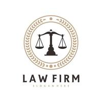 modèle vectoriel de logo de justice, concepts de conception de logo de cabinet d'avocats créatifs