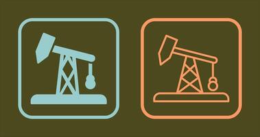 Pumpjack icône conception vecteur