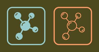 conception d'icône de molécule vecteur