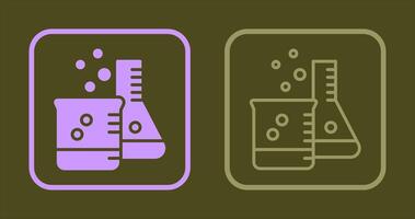 conception d'icône de bécher vecteur