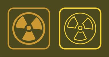 conception d'icône nucléaire vecteur