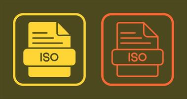 iso icône conception vecteur