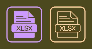 xlsx icône conception vecteur