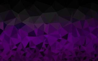 modèle de mosaïque triangle vecteur violet foncé.