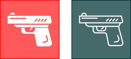 conception d'icône de pistolet vecteur