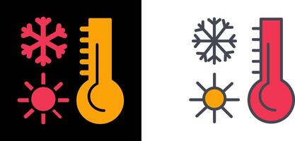 conception d'icône de thermomètre vecteur