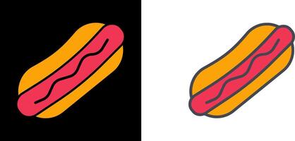 Hot-dog icône conception vecteur