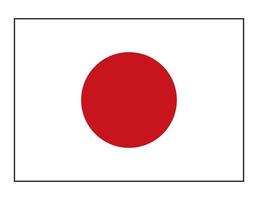 drapeau du pays du japon vecteur