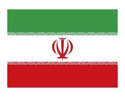 drapeau du pays iranien vecteur