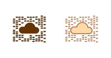 conception d'icône de nuage vecteur