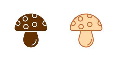 conception d'icône de champignon vecteur