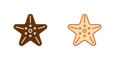 conception d'icône étoile de mer vecteur