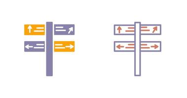 conception d'icône de direction vecteur