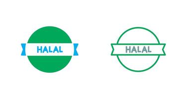 halal autocollant icône conception vecteur