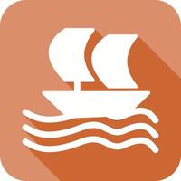 conception d'icône de bateau vecteur