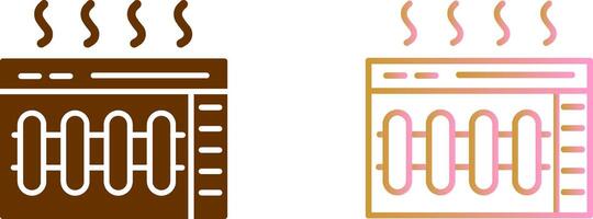 conception d'icône de chauffage vecteur