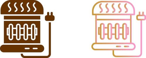 conception d'icône de chauffage électrique vecteur