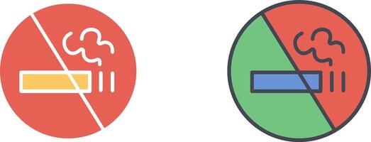 non fumeur signe icône conception vecteur