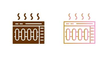 conception d'icône de chauffage vecteur