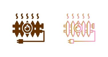conception d'icône de radiateur de chaleur vecteur